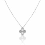 گردنبند ونکلیف تراش سفید