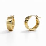 گوشواره حلقه ای آینه ای کوچک