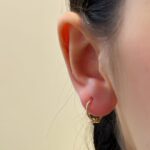 گوشواره حلقه ای ریز گوی دار