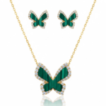 نیم ست پروانه سبز