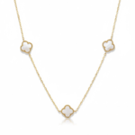 گردنبند ونکلیف سه گل کوچک