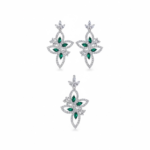 نیم ست سنگ زمرد